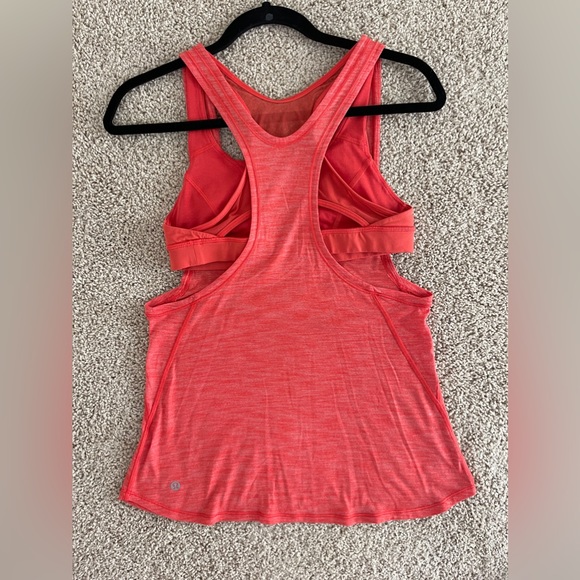 Women's Lululemon Glide and Stride Tank - Size 6, Heathered Alarming - Picture 2 of 5